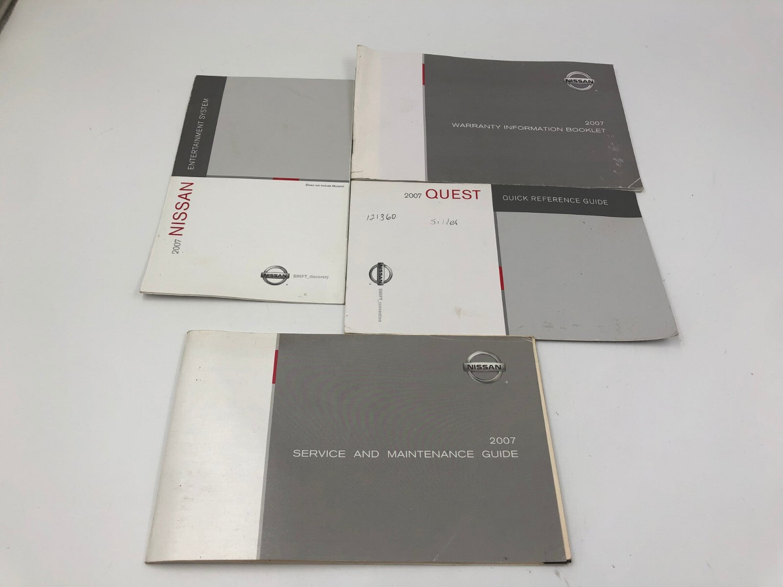 2007 Nissan Quest Owners Manual Set OEM C01B47027