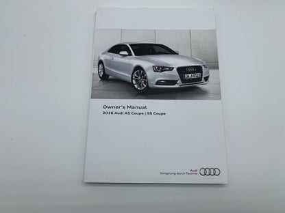 2016 Audi A5 Sedan Owners Manual Set with Case OEM B04B48006