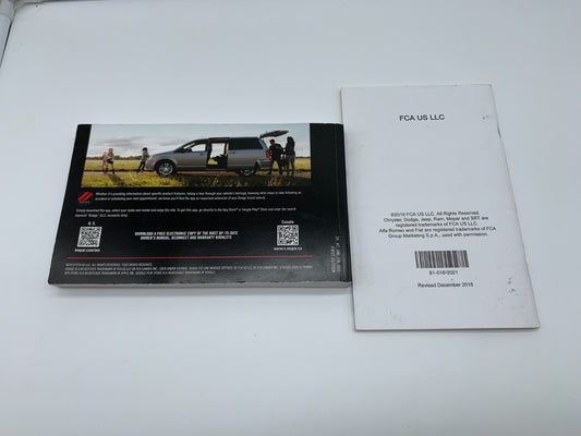 2020 Dodge Caravan Owners Manual Set OEM A02B32004