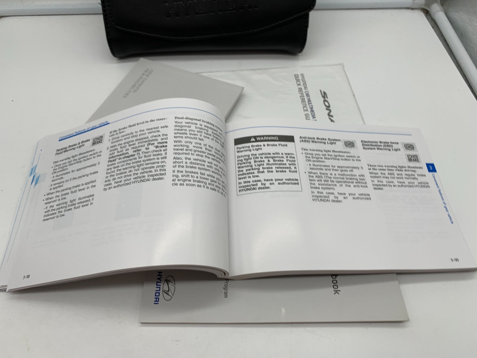 2016 Hyundai Sonata Owners Manual Set with Case OEM