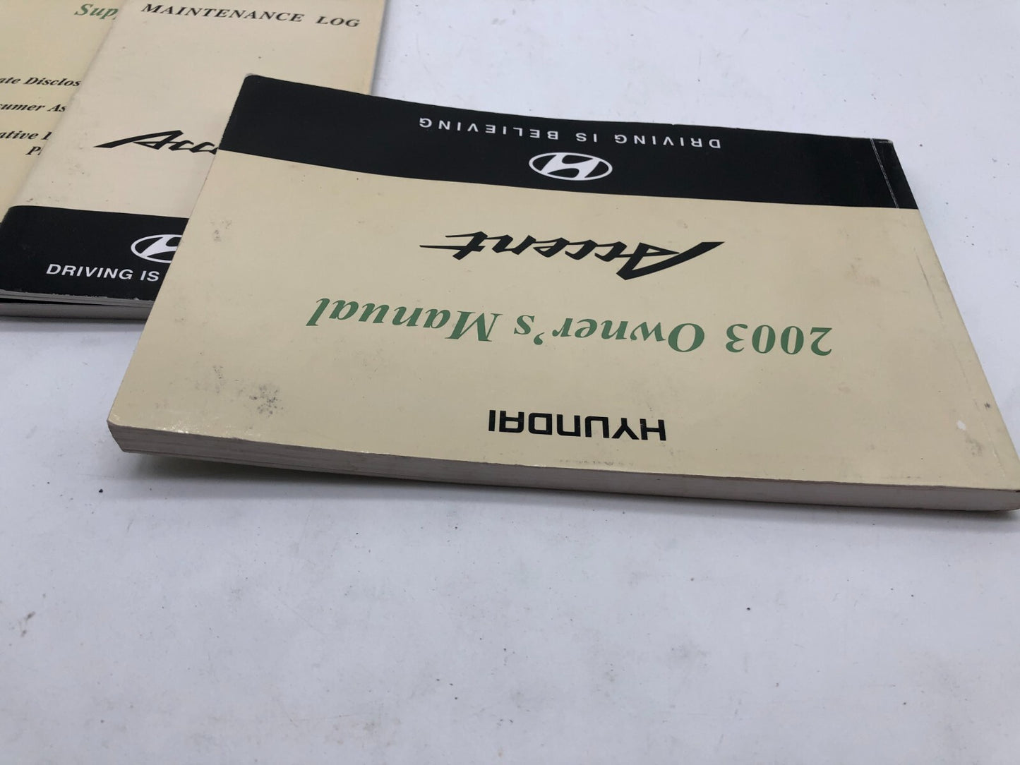 2003 Hyundai Accent Owners Manual Set OEM D02B03009