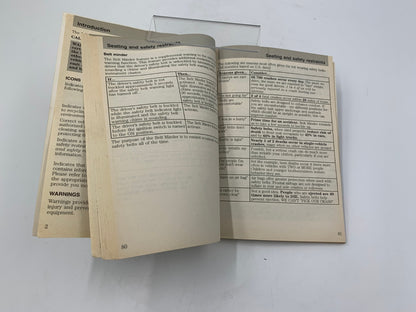 2001 Mazda Tribute Owners Manual with Case OEM C02B52065