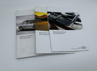 2015 Audi A6 Owners Manual Set OEM B04B49015