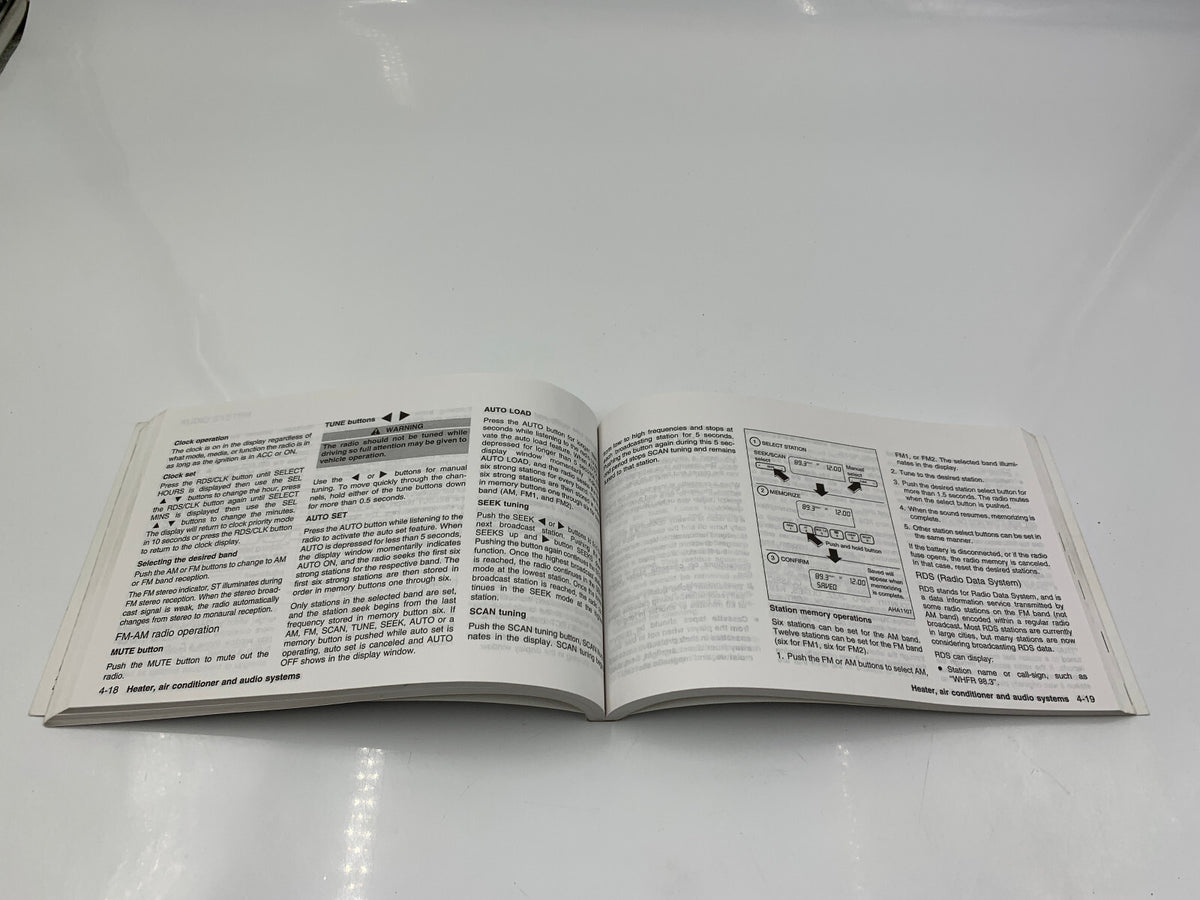 2001 Nissan Quest Owners Manual OEM D04B38088