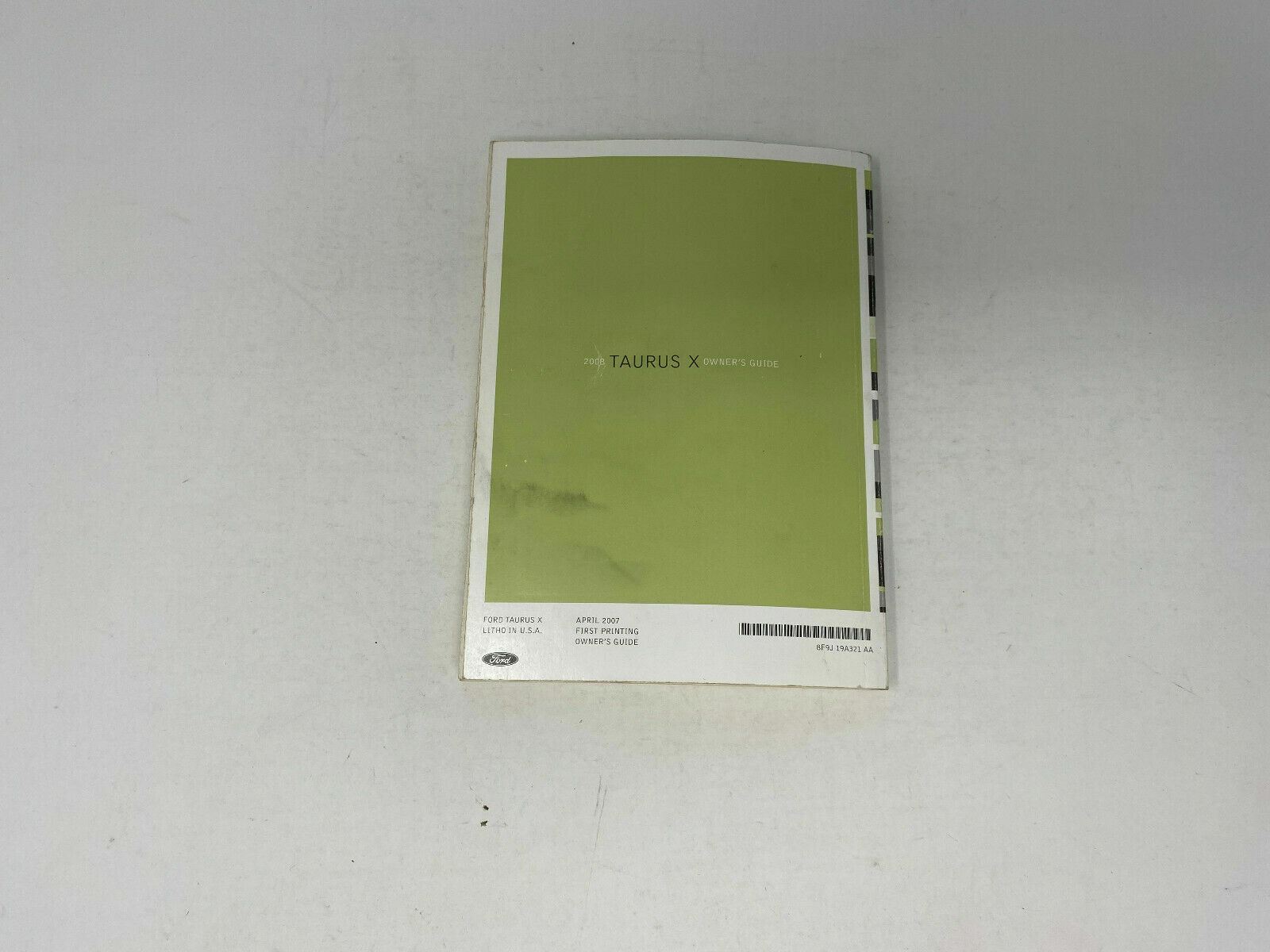 2008 Ford Taurus Owners Manual OEM