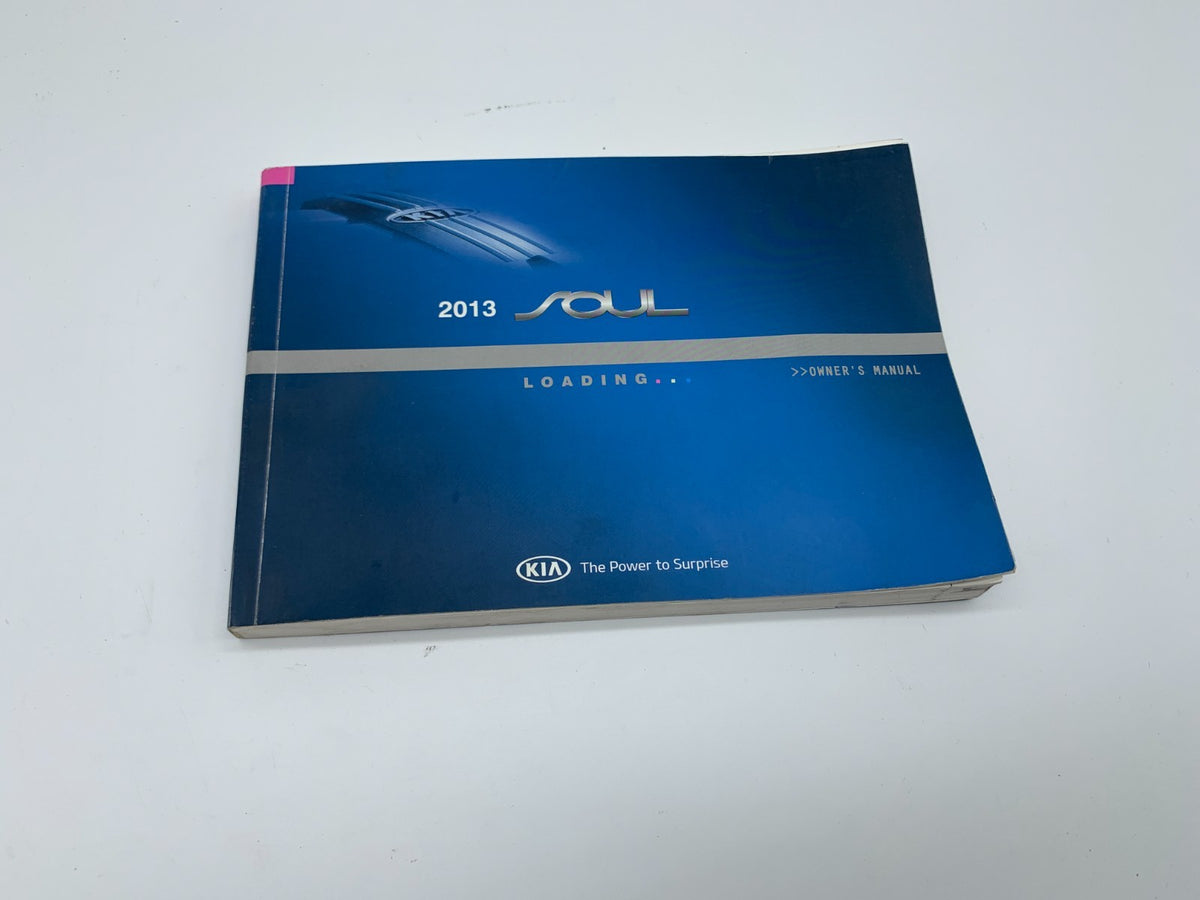 2013 Kia Soul Owners Manual OEM B02B16007
