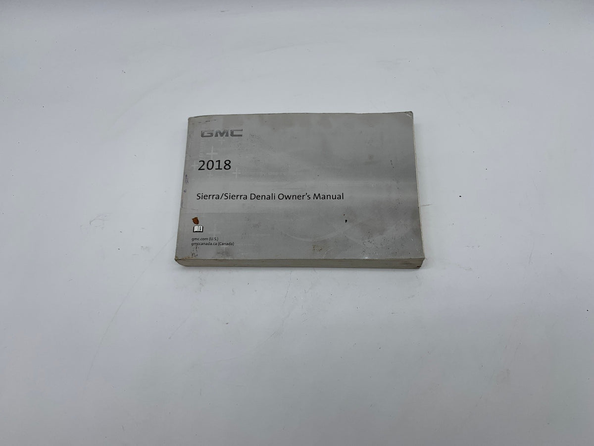 2018 GMC Sierra Owners Manual OEM R01B09039