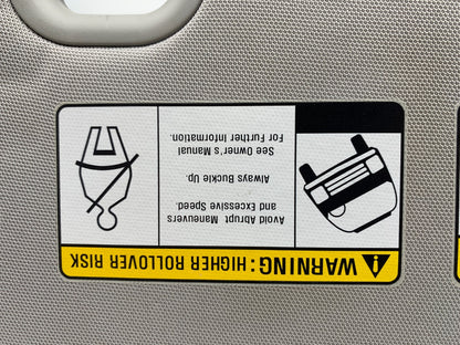 2011-2015 Hyundai Sonata Driver Sun Visor Gray Illuminated OEM A02B48073