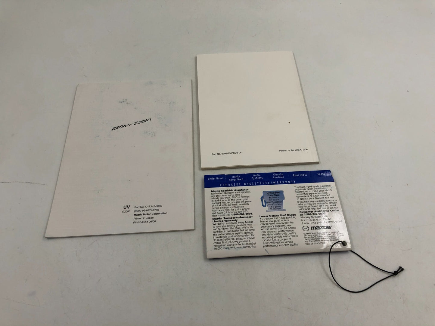 2007 Mazda 3 Owners Manual Set with Case OEM D03B52026