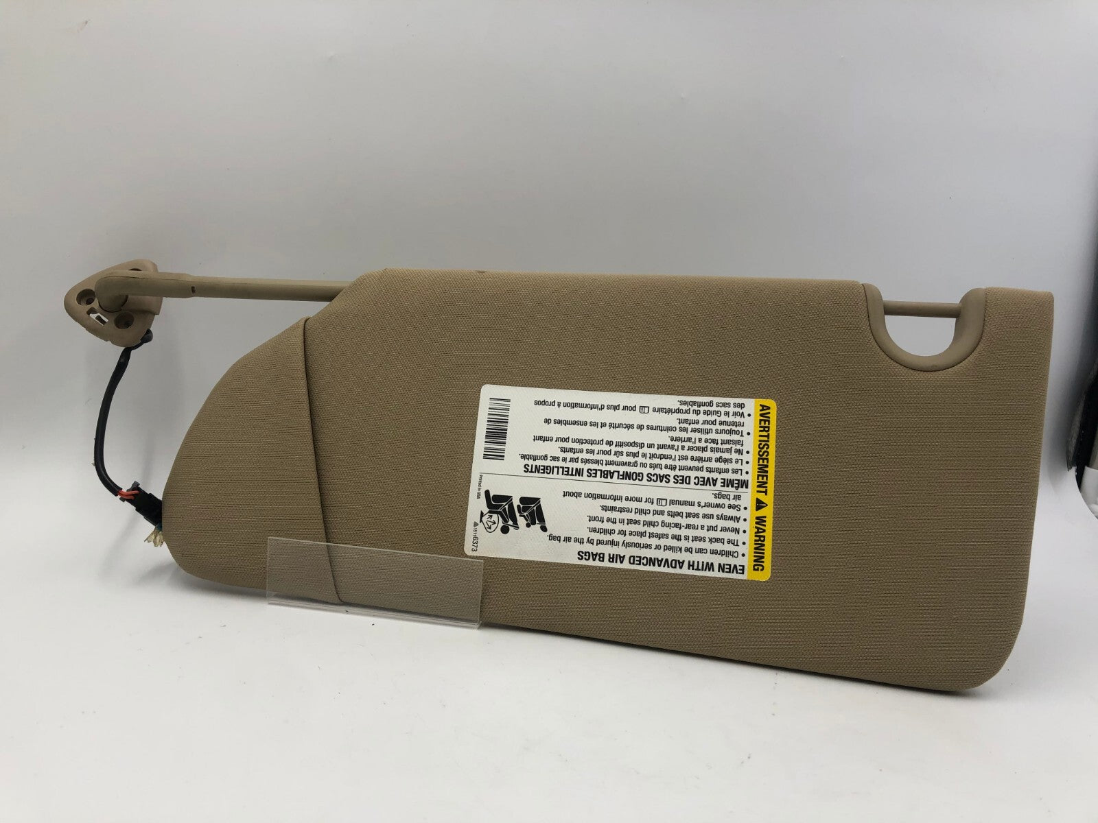 2006-2011 Buick Lucerne Passenger Sun Visor Brown Illumination OEM E01B02069
