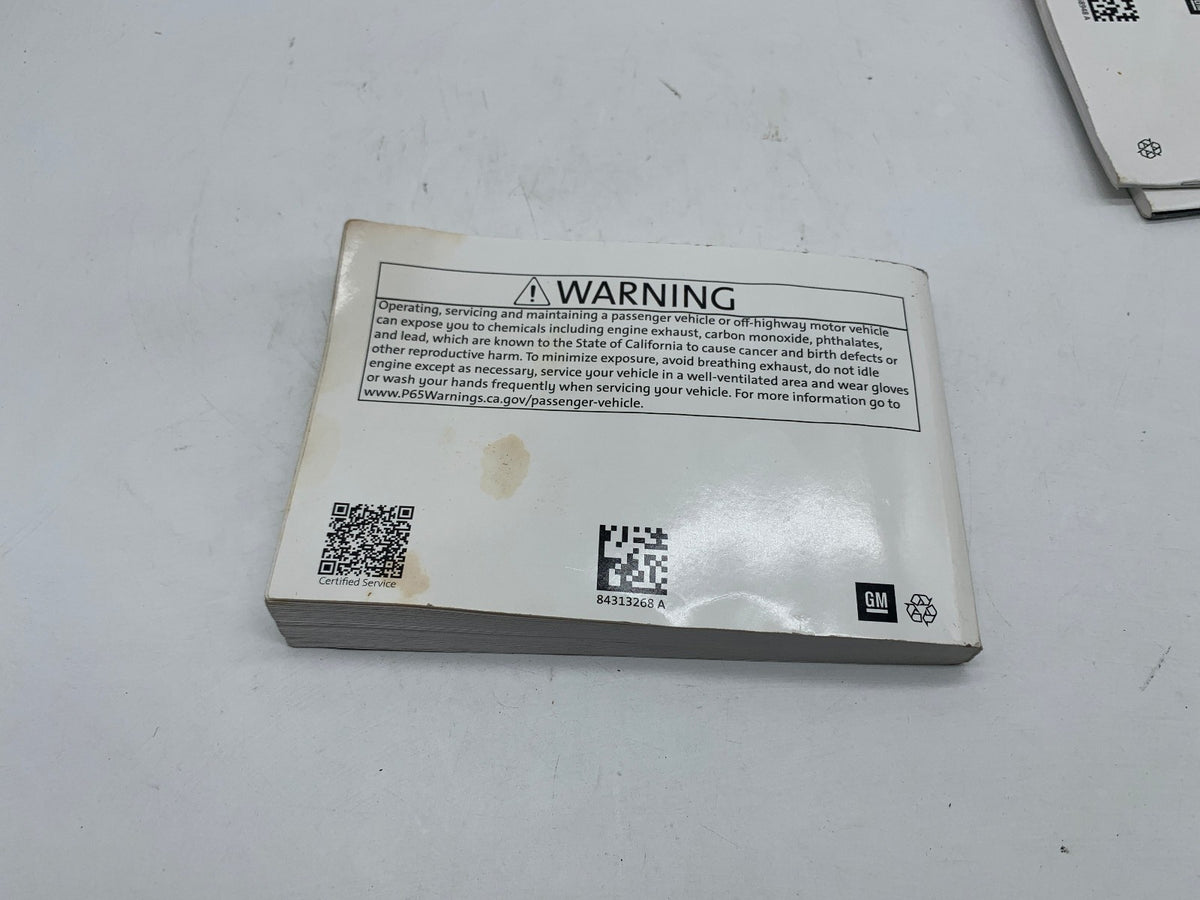 2020 Chevrolet Malibu Owners Manual Set OEM R01B34005