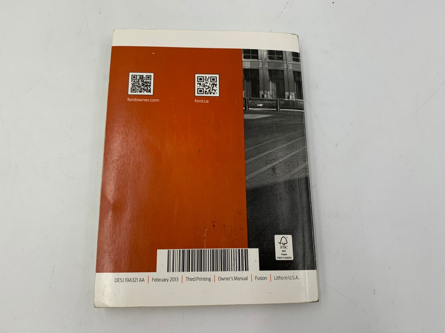 2013 Ford Fusion Owners Manual Set with Case OEM A02B18049