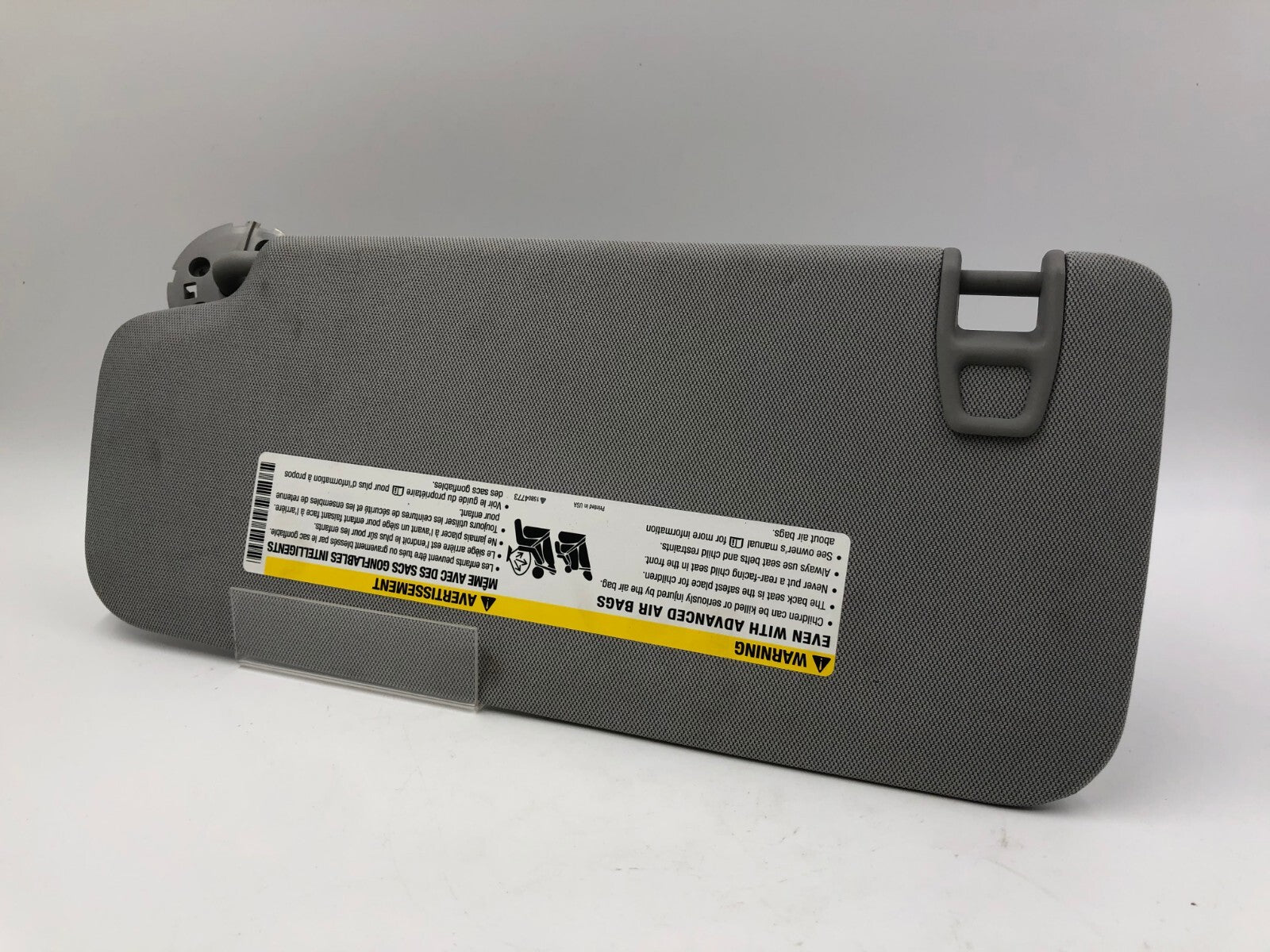 2017-2021 Chevrolet Trax Passenger Sun Visor Gray Illuminated A04B29054