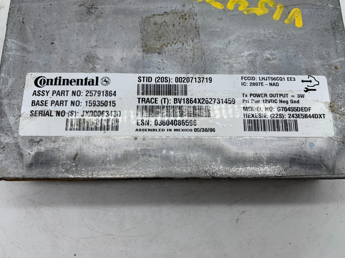 2007-2008 Cadillac Escalade EXT Satellite Radio Receiver Module OEM A03B14052