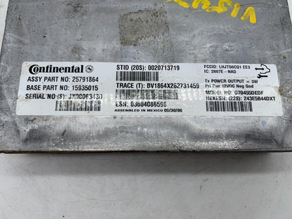 2007-2008 Cadillac Escalade EXT Satellite Radio Receiver Module OEM A03B14052