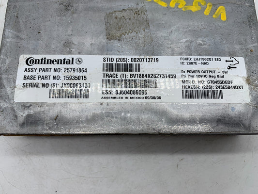 2007-2008 Cadillac Escalade EXT Satellite Radio Receiver Module OEM A03B14052