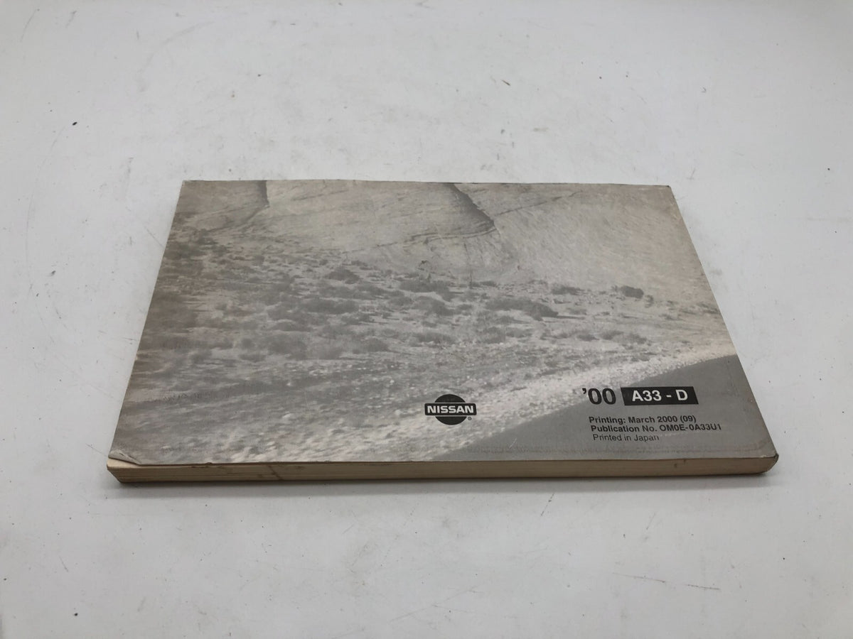 2000 Nissan Maxima Owners Manual OEM B03B17013