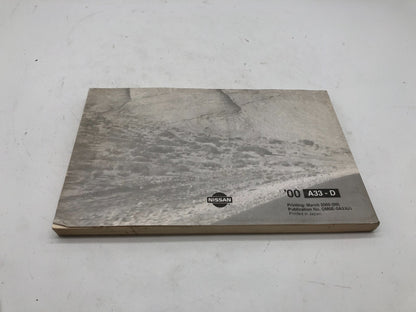 2000 Nissan Maxima Owners Manual OEM B03B17013