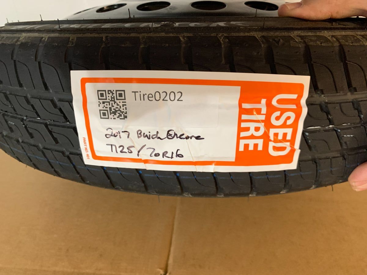 2013-2022 Buick Encore 16" Spare Tire Wheel Compact Donut Emergency T125/70R16