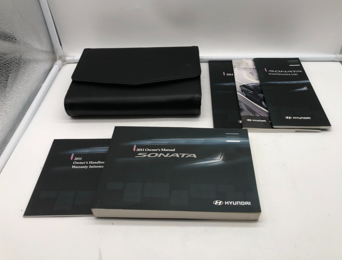 2011 Hyundai Sonata Owners Manual Set with Case OEM B03B17011
