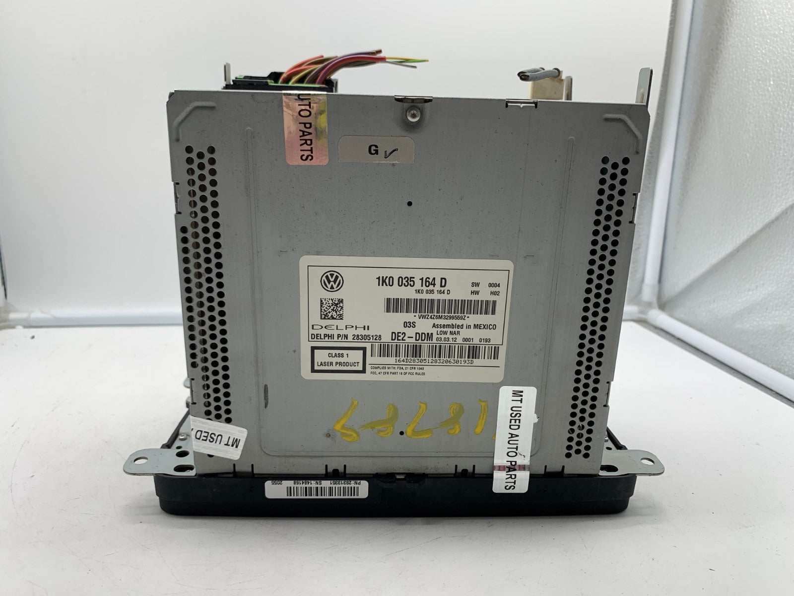 2011-2014 Volkswagen Jetta AM FM CD Player Radio Receiver OEM A02B40003