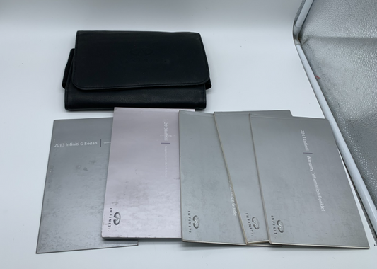 2013 Infiniti G Owners Manual Set with Case OEM C04B06004