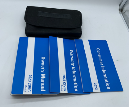 2023 Honda Civic Sedan Owners Manual Set with Case OEM C03B56017