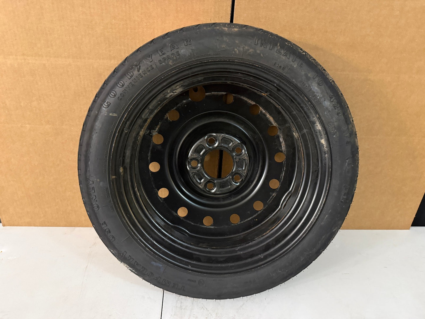 2003-2007 Cadillac CTS Spare Tire 16" Compact Donut with Jack Kit T125/70R16 OEM