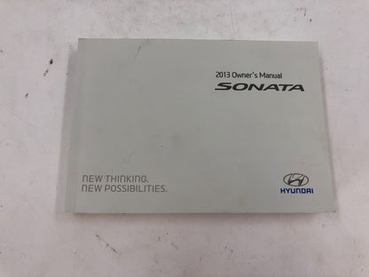 2013 Hyundai Sonata Owners Manual Set with Case OEM D02B61007