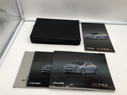 2011 Acura TSX Owners Manual Set with Case OEM A01B10003