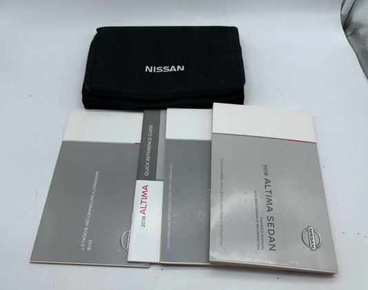 2018 Nissan Altima Sedan Owners Manual Set With Case OEM A04B05014