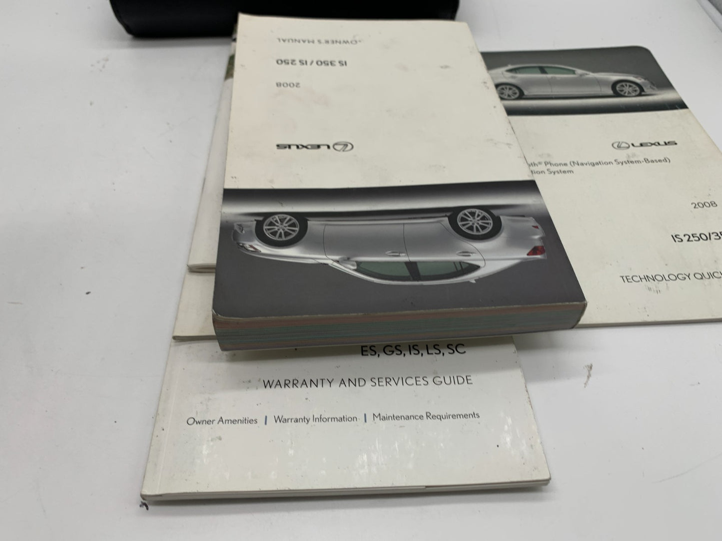 2008 Lexus IS350 IS250 Owners Manual Set with Case OEM C03B69019