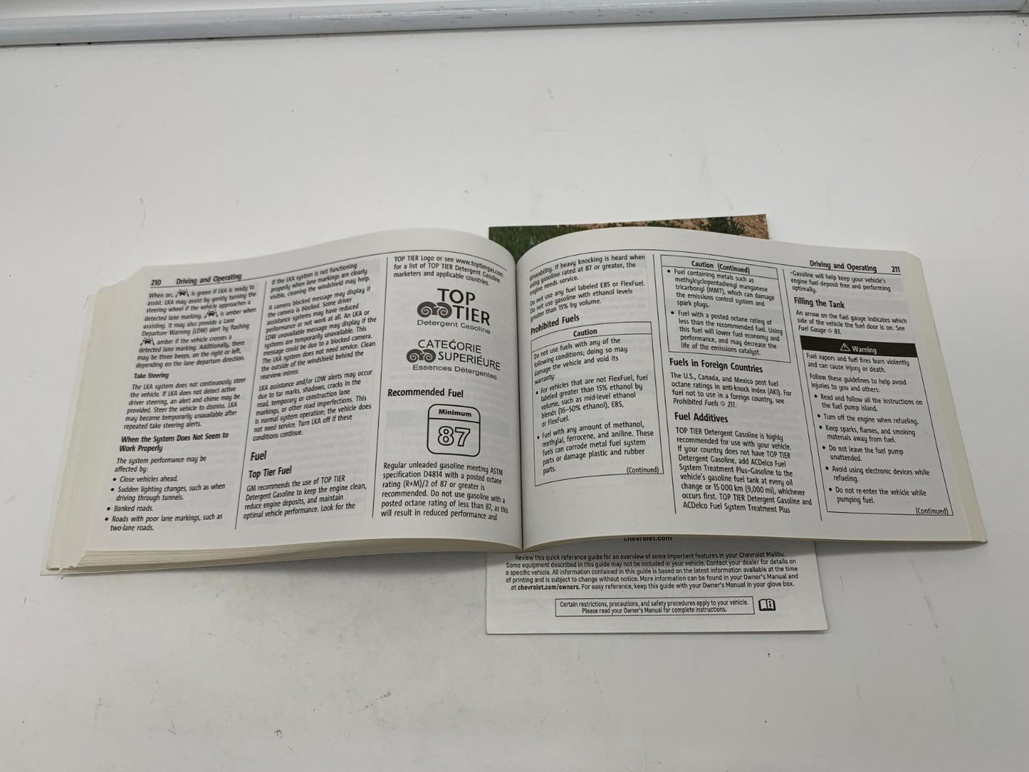 2023 Chevrolet Malibu Owners Manual OEM A01B33003