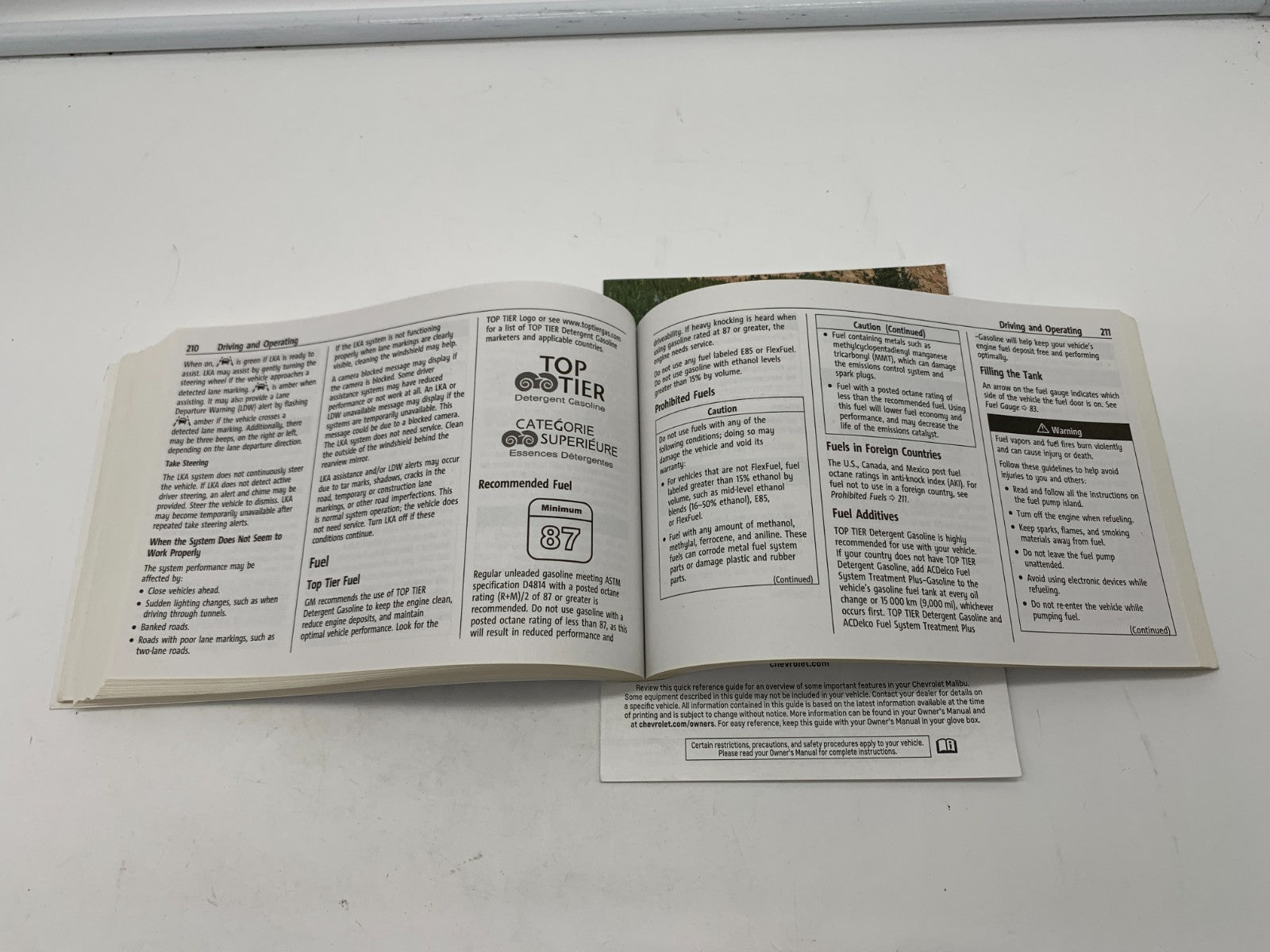 2023 Chevrolet Malibu Owners Manual OEM A01B33003