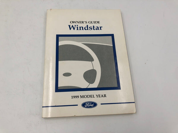 1999 Ford Windstar Owners Manual Handbook with Case OEM C03B10054