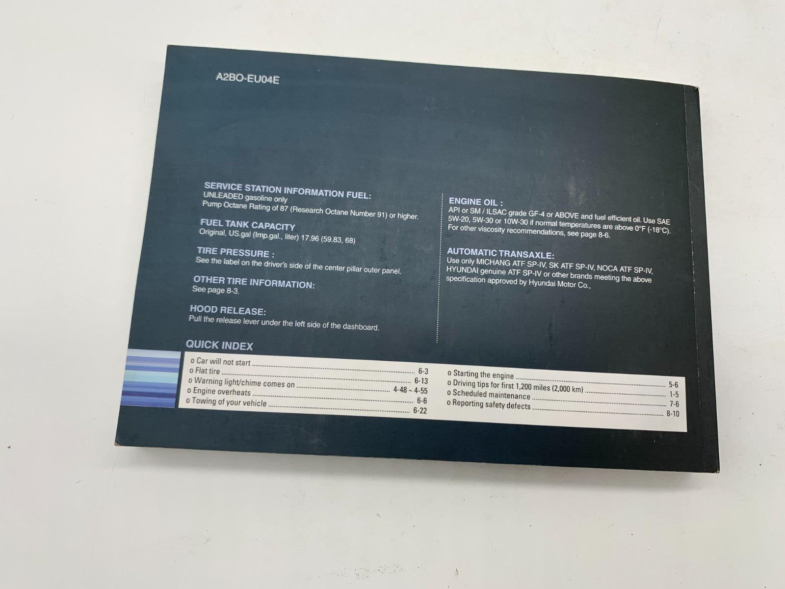 2010 Hyundai Santa FE Owners Manual Set with Case OEM