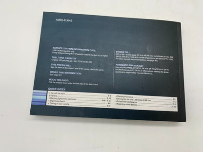 2010 Hyundai Santa FE Owners Manual Set with Case OEM