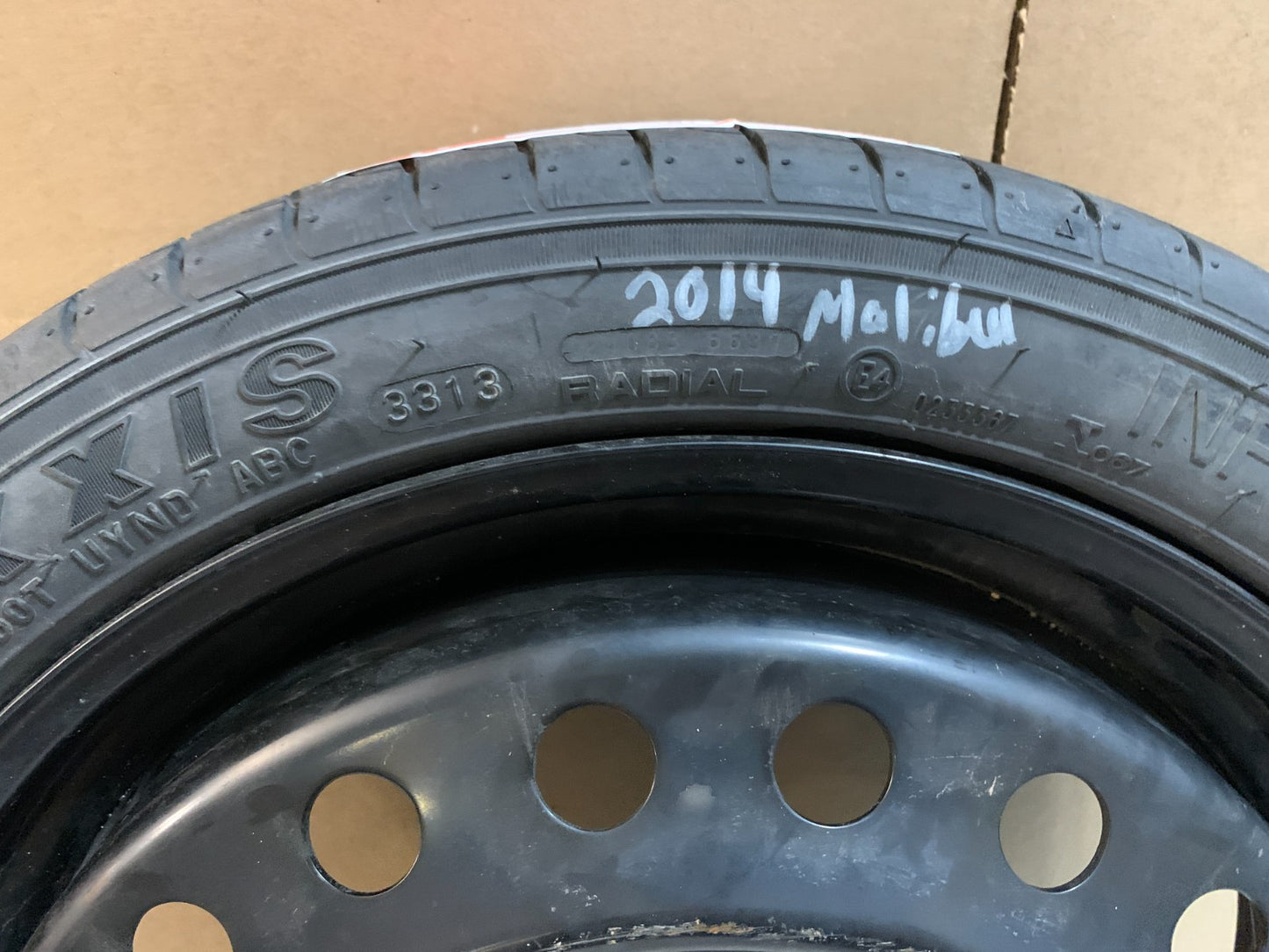 2013-2016 Chevrolet Malibu 17" Spare Tire Compact Donut T125/80R17