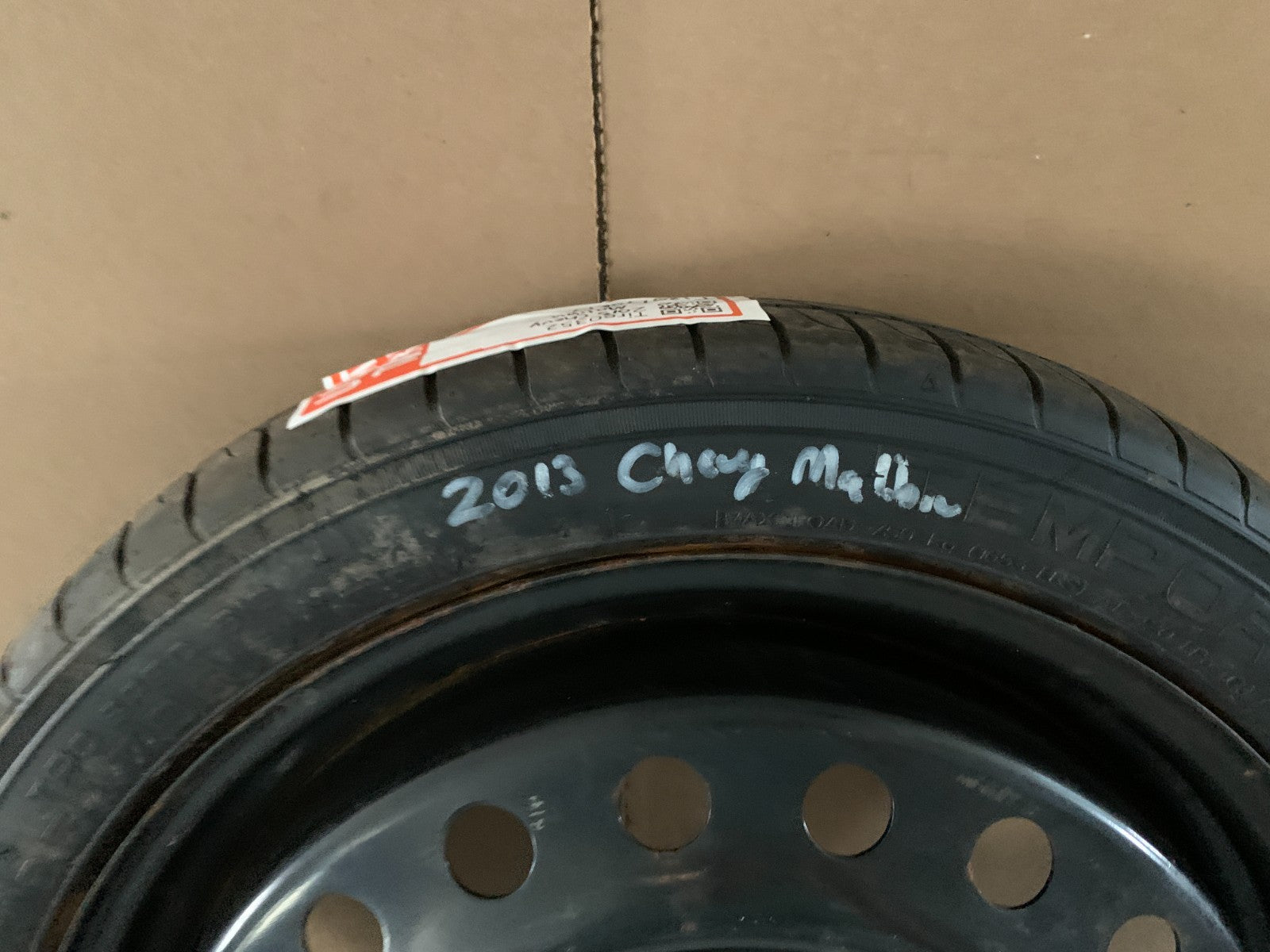 2013-2016 Chevrolet Malibu 17" Spare Tire with Jack Kit Compact Donut T125/70R17