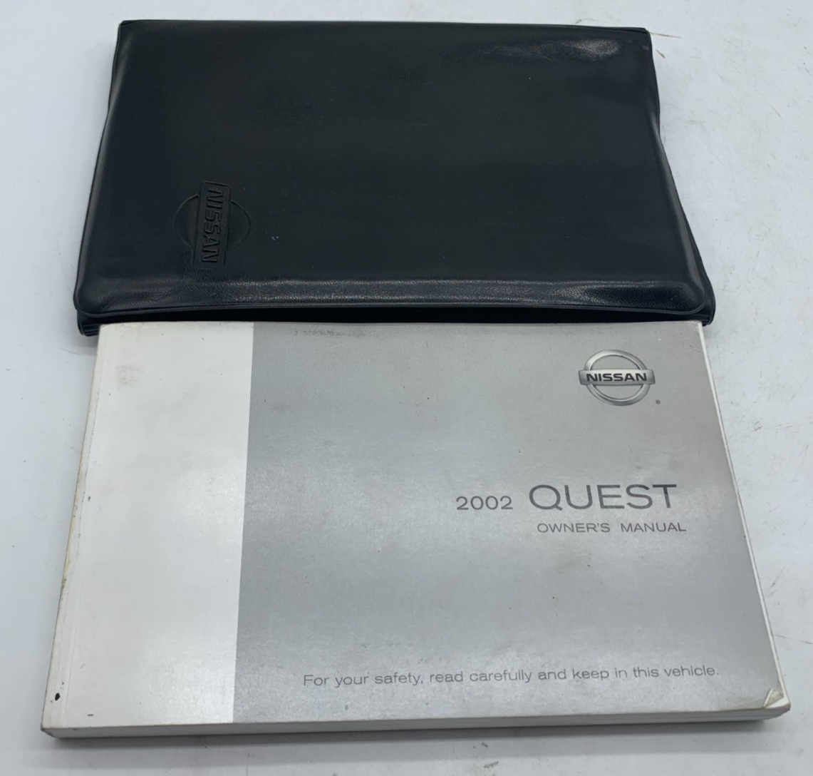 2002 Nissan Quest Owners Manual with Case OEM R01B15009