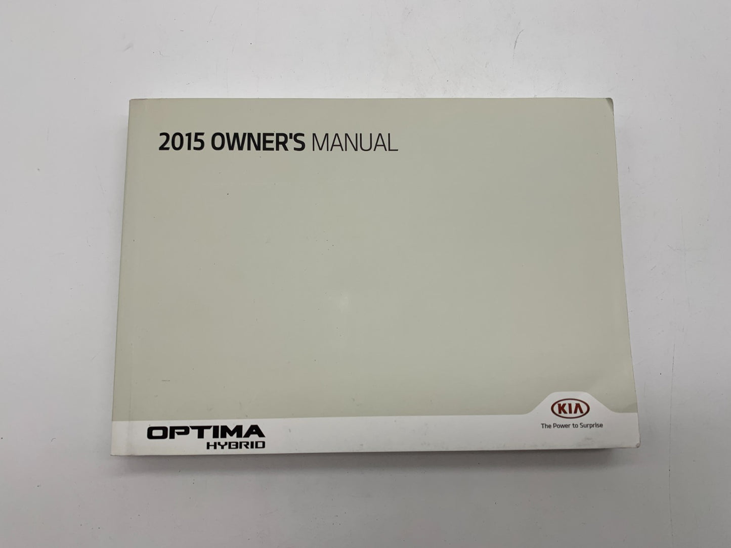 2015 Kia Optima Hybrid Owners Manual Set with Case OEM A03B24051