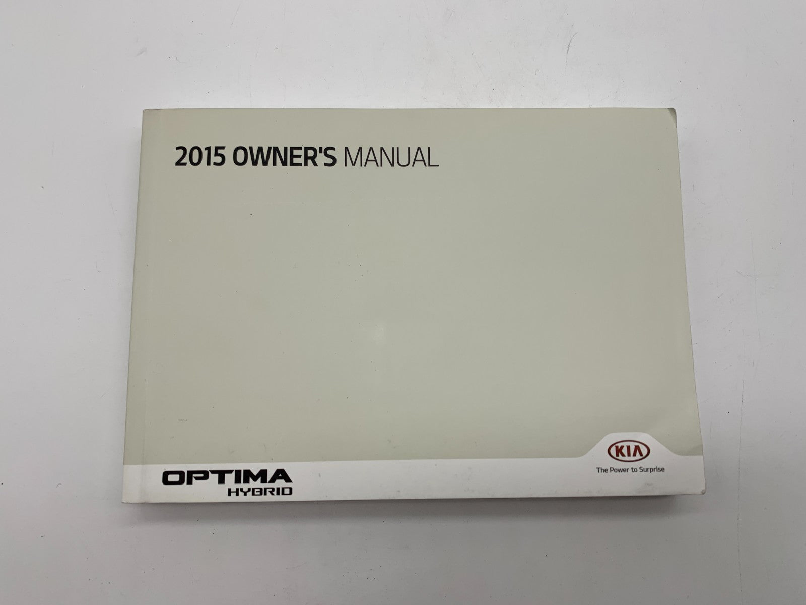 2015 Kia Optima Hybrid Owners Manual Set with Case OEM A03B24051
