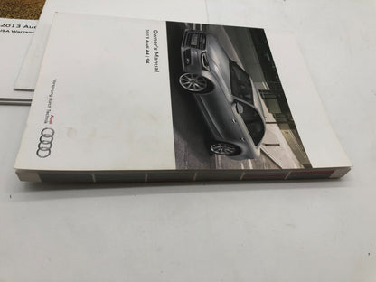 2013 Audi A4 Sedan Owners Manual Set with Case OEM E01B17029
