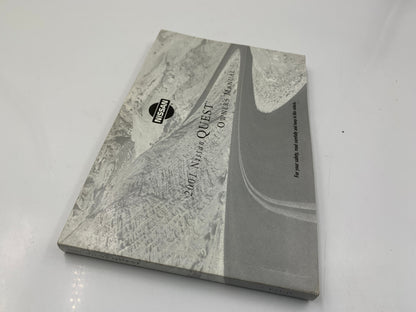 2001 Nissan Quest Owners Manual OEM D04B38088