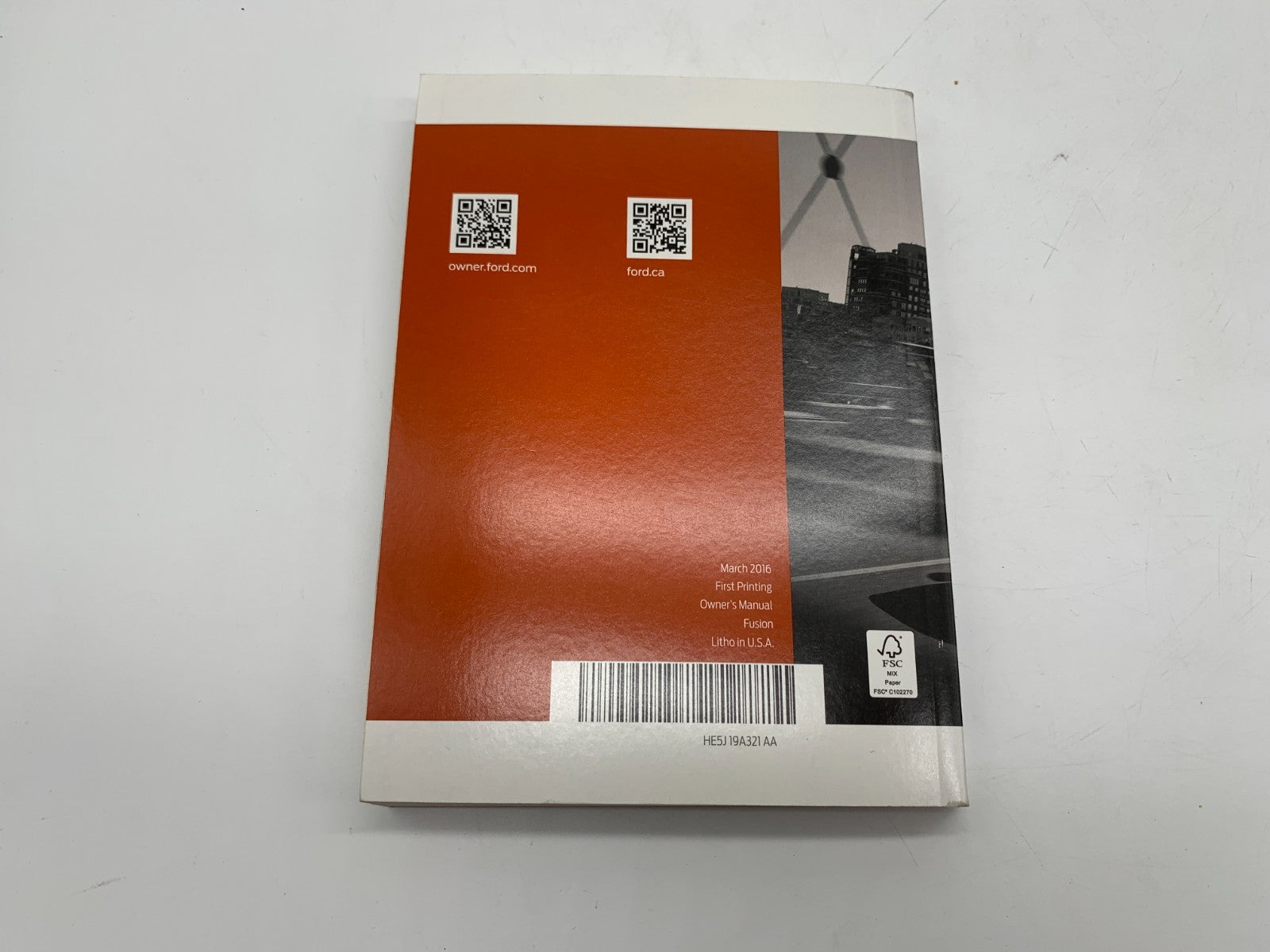 2017 Ford Fusion Owners Manual Set with Case OEM C02B21029