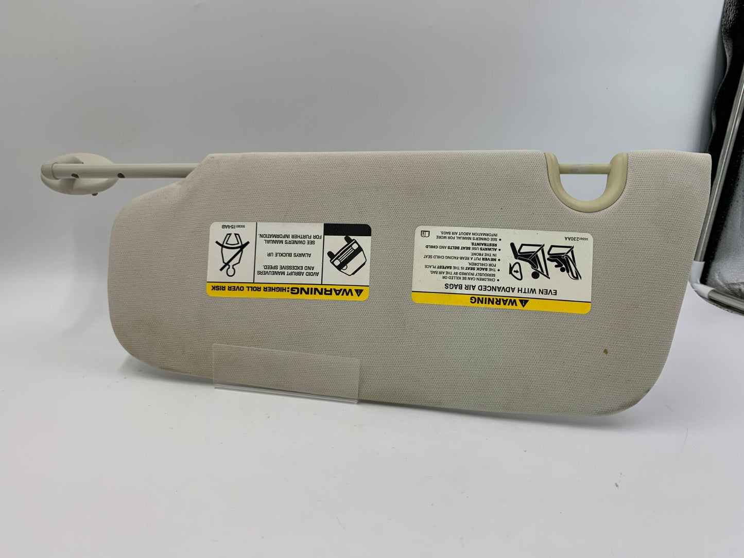2007-2009 Jeep Compass Passenger Sun Visor Sunvisor Ivory OEM A01B22004