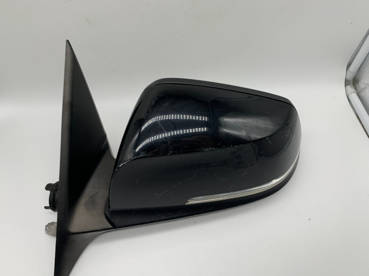 2013-2018 BMW 328i Driver Side View Power Door Mirror Black OEM C02B30066