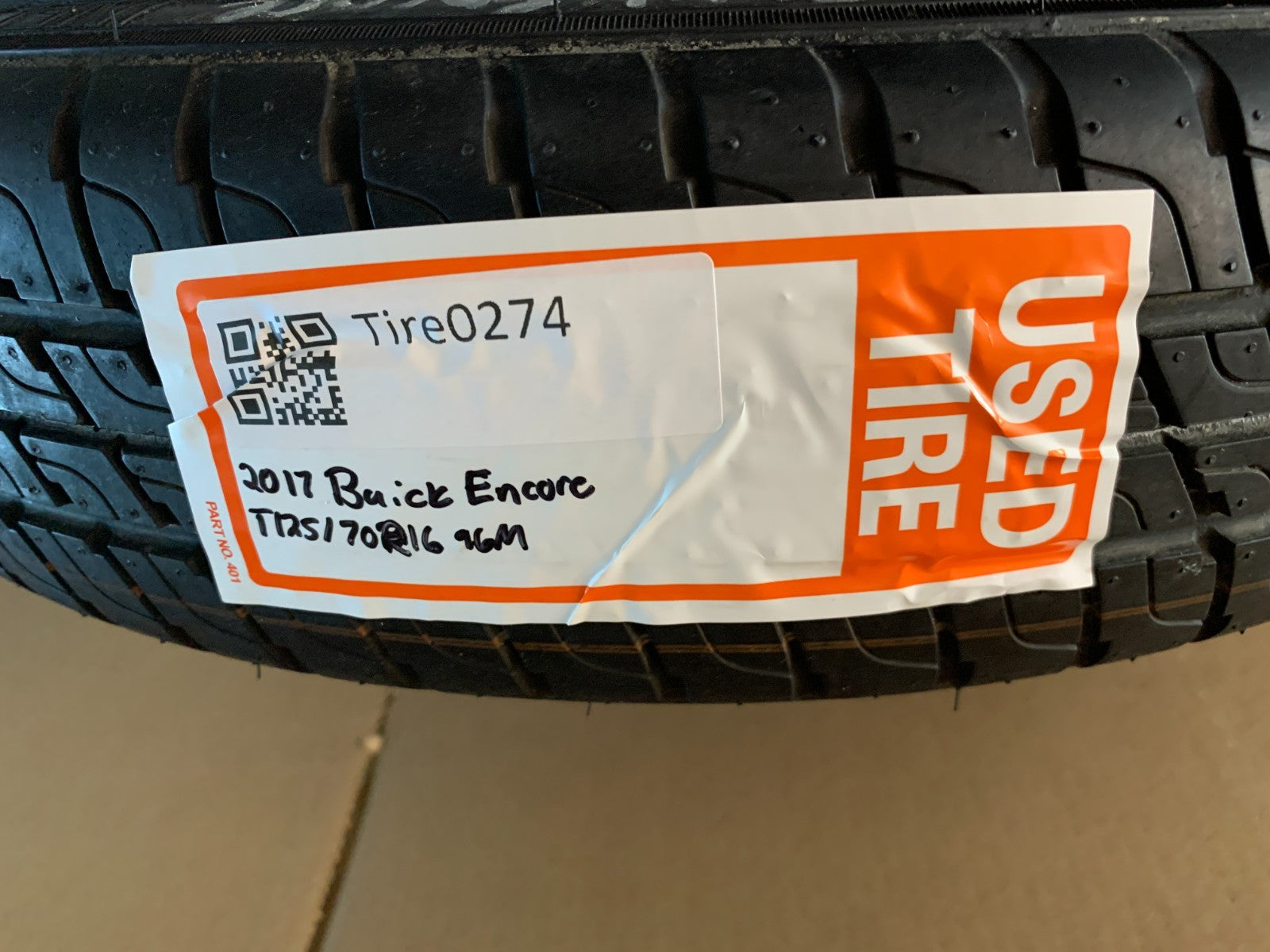 2013-2022 Buick Encore 16" Spare Tire Wheel Compact Donut T125/70R16