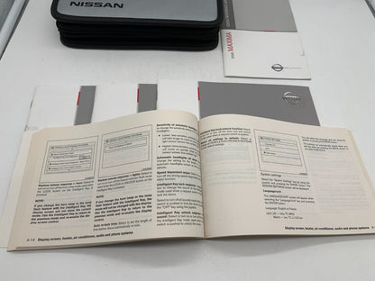 2008 Nissan Maxima Owners Manual Set with Case OEM A04B08048