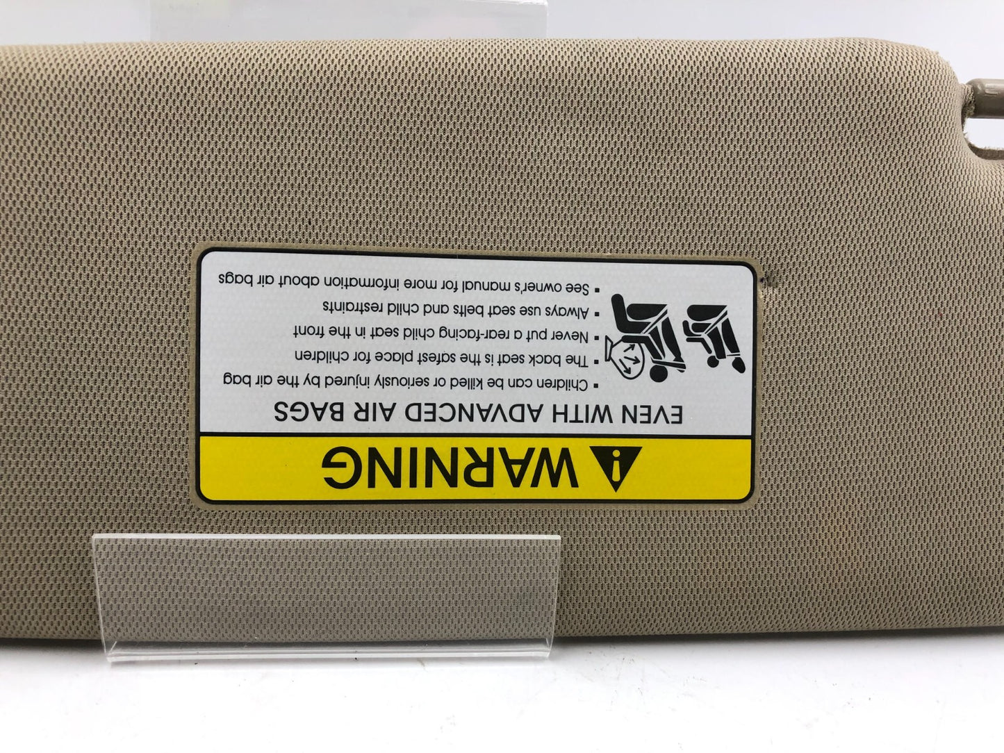 2011-2016 Kia Optima Passenger Sun Visor Sunvisor Tan Illuminated OEM D03B11024